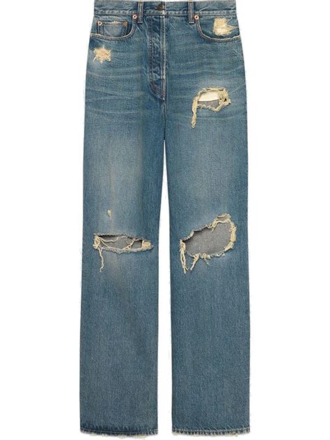 gucci jeas|Gucci distressed jeans.